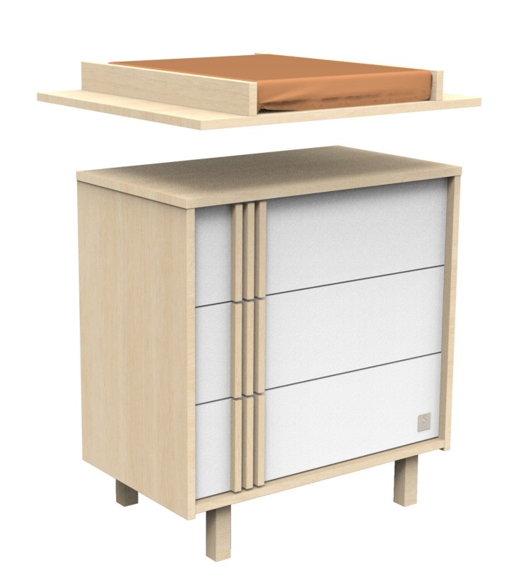 Plan à langer pour commode Nature