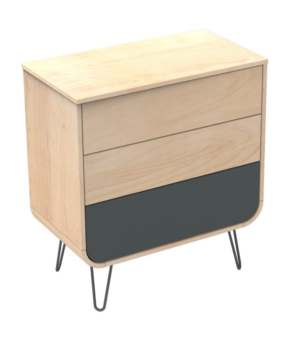 Commode 3 tiroirs pieds...