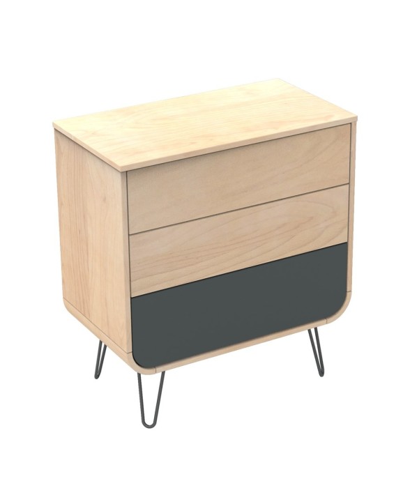Commode 3 tiroirs pieds...