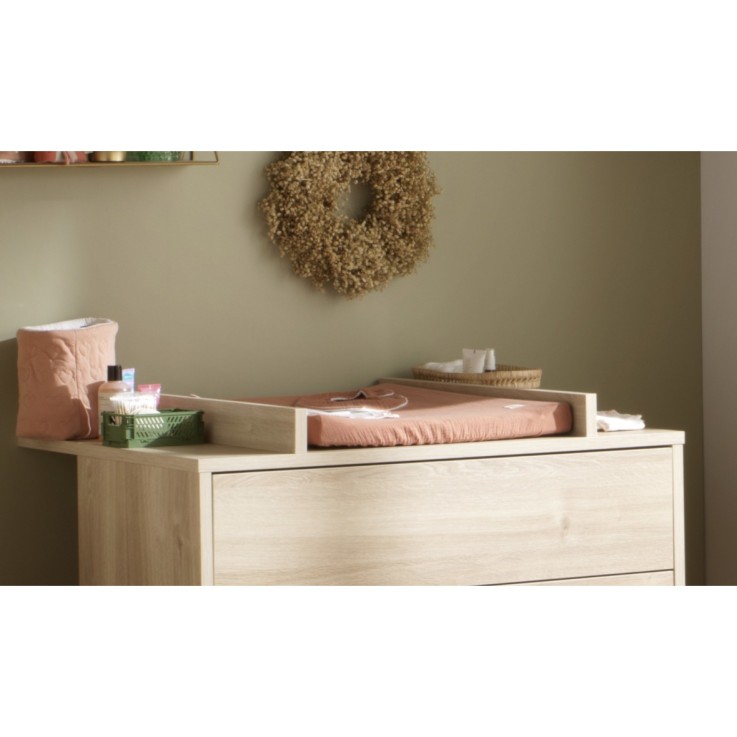 Plan à langer pour commode 3 tiroirs Paloma