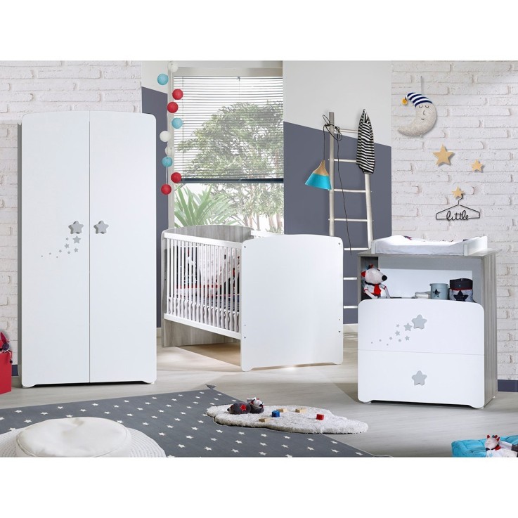 Commode à langer New Nao 1 niche en bois