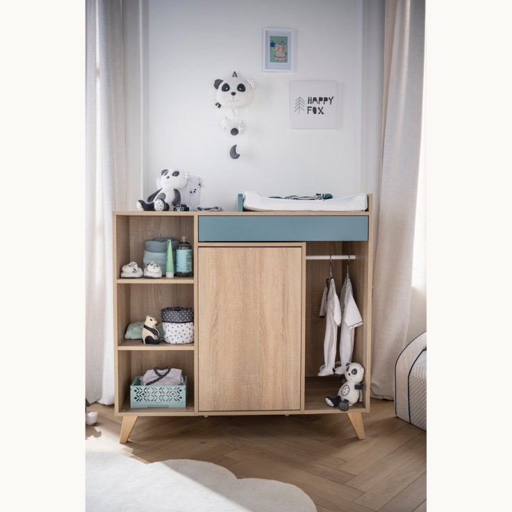 Commode à langer évolutive en bureau Nova