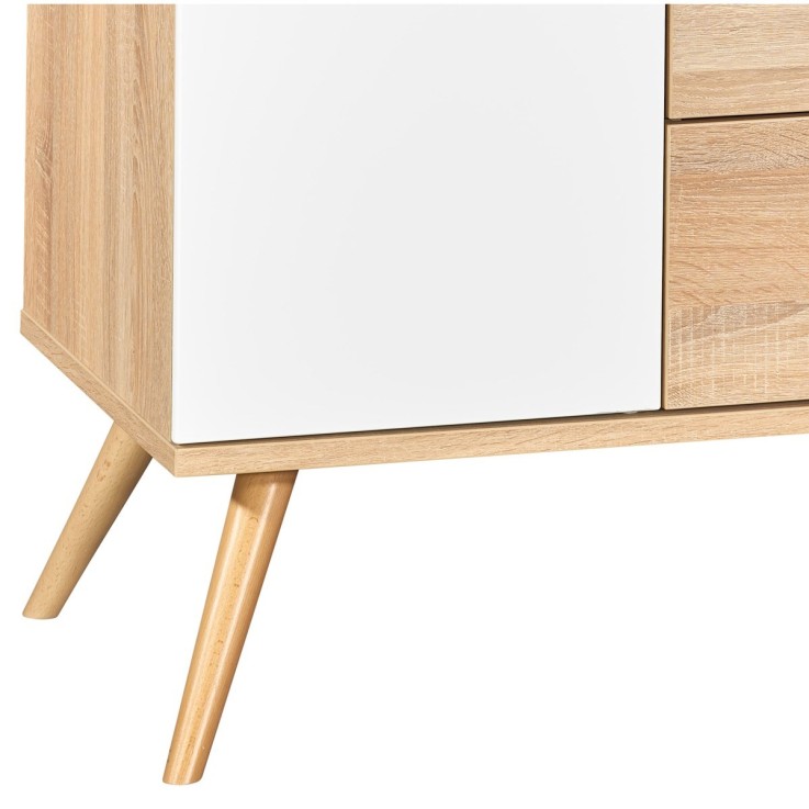 Commode 3 tiroirs, 1 porte Seventies
