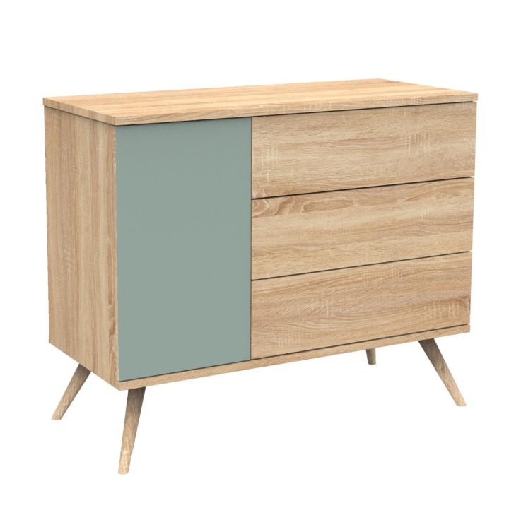 Commode 1 porte et 3 tiroirs