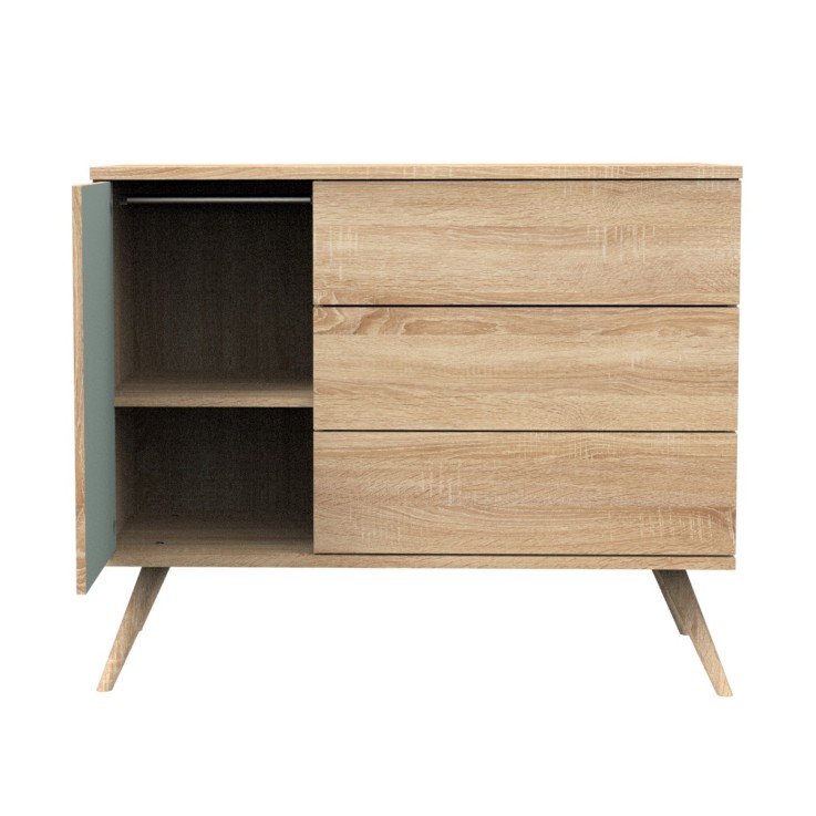 Commode 1 porte et 3 tiroirs
