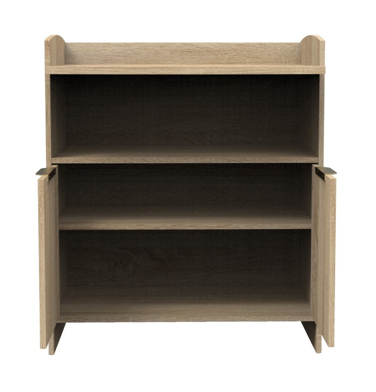Commode à langer 2 portes et une niche Azur en bois