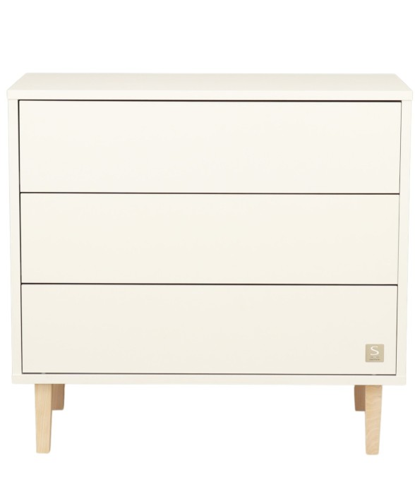 Commode 3 tiroirs pieds bois