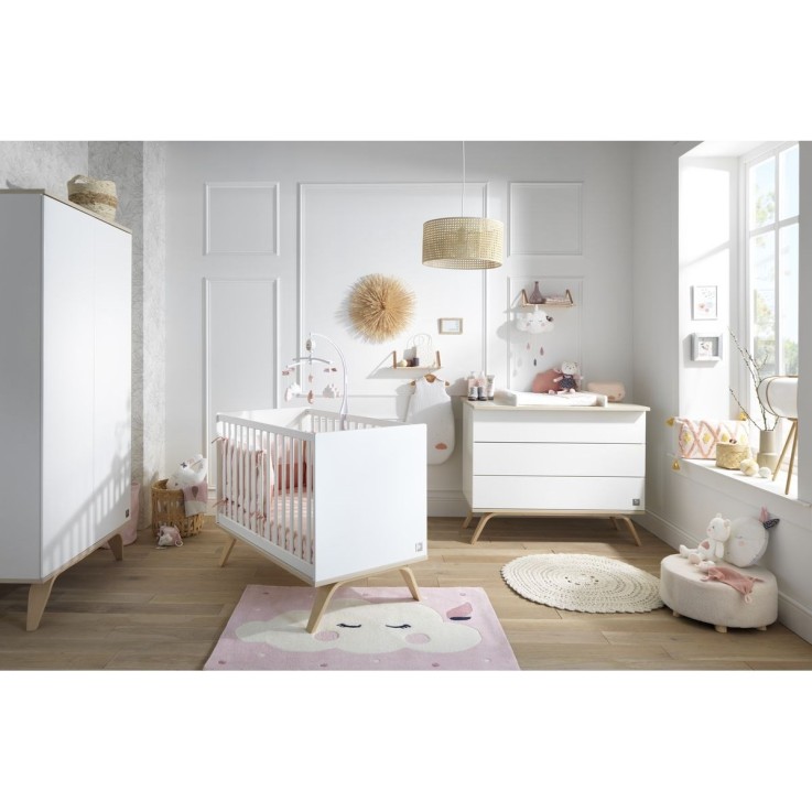 Plan à langer pour commode en bois Serena
