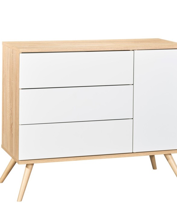 Commode 3 tiroirs, 1 porte...