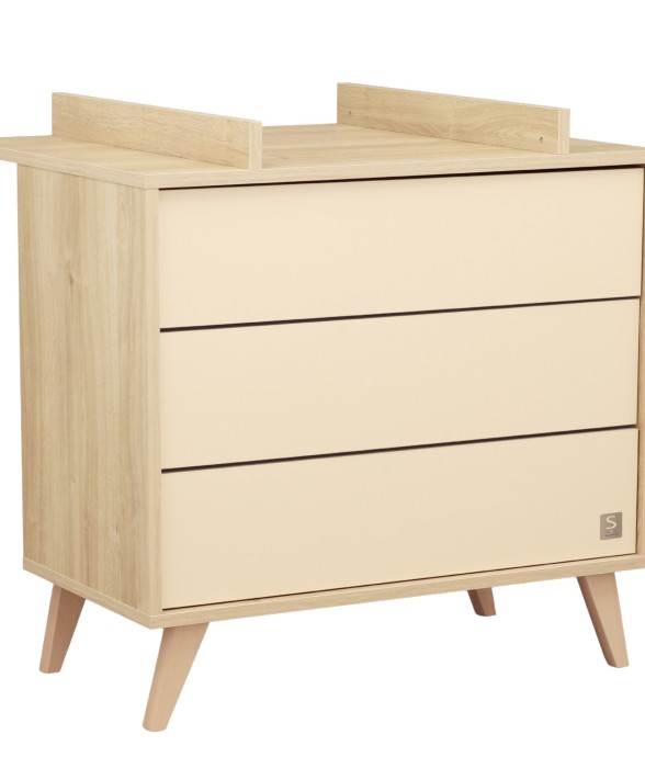 Commode 3 tiroirs sur pieds...