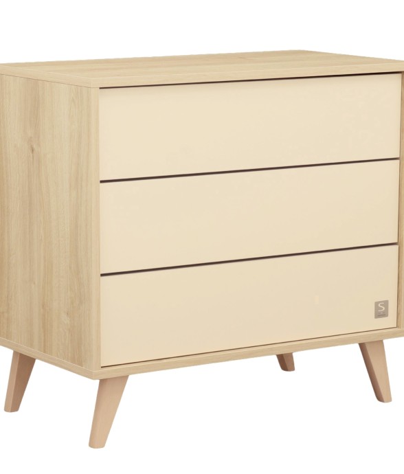 Commode 3 tiroirs sur pieds...