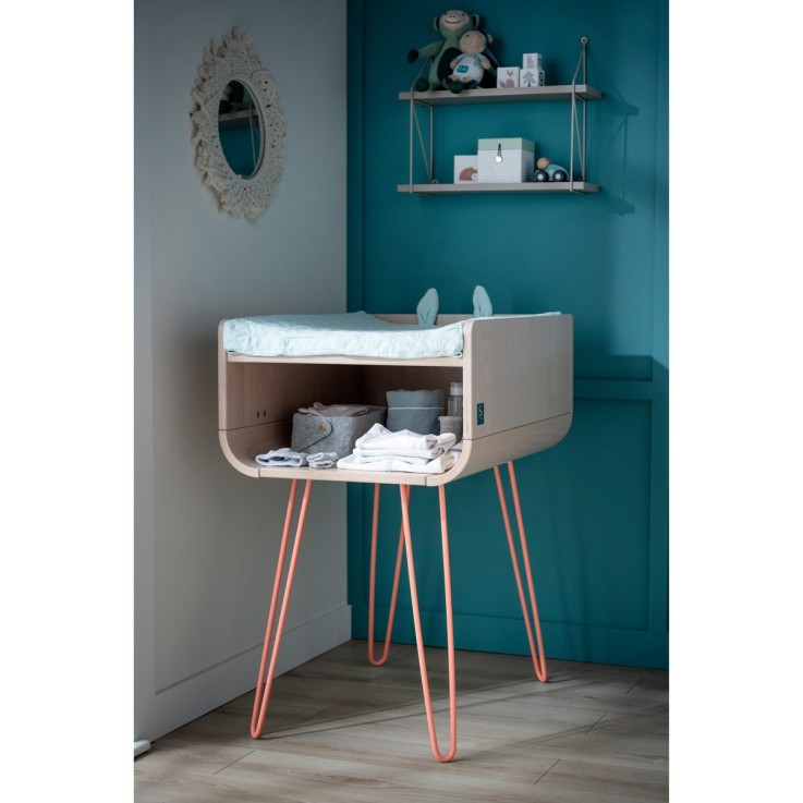 Table à langer pieds métal