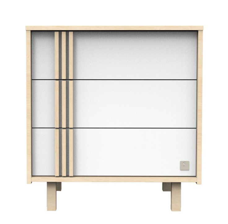 Commode 3 tiroirs Nature