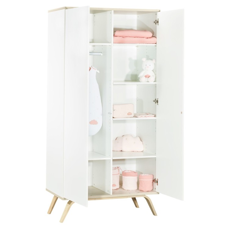 Armoire enfant Serena 2 portes en bois