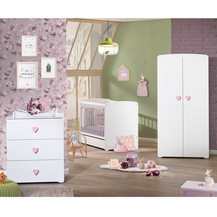 Armoire bébé 2 portes New Basic en bois