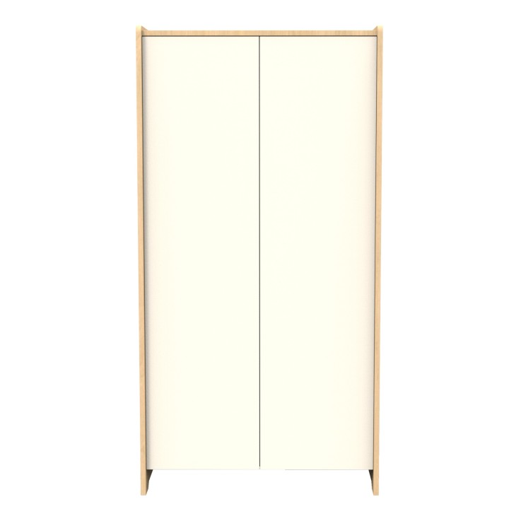 Armoire 2 portes en bois décor chêne miel