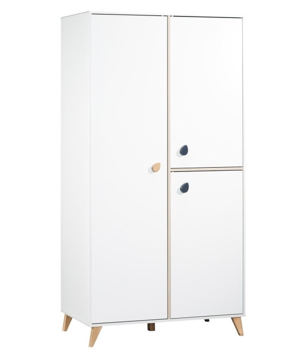 Armoire bébé 3 portes en bois