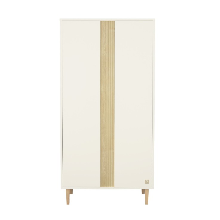 Armoire 2 portes avec pieds bois