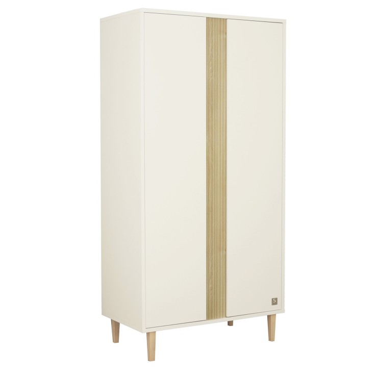 Armoire 2 portes avec pieds bois