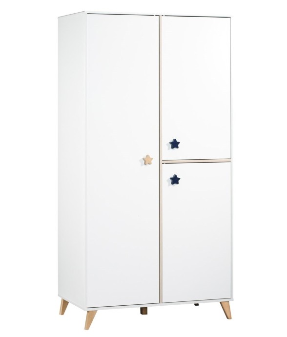 Armoire bébé 3 portes en bois