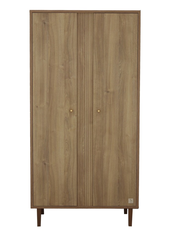 Armoire 2 portes avec pieds bois