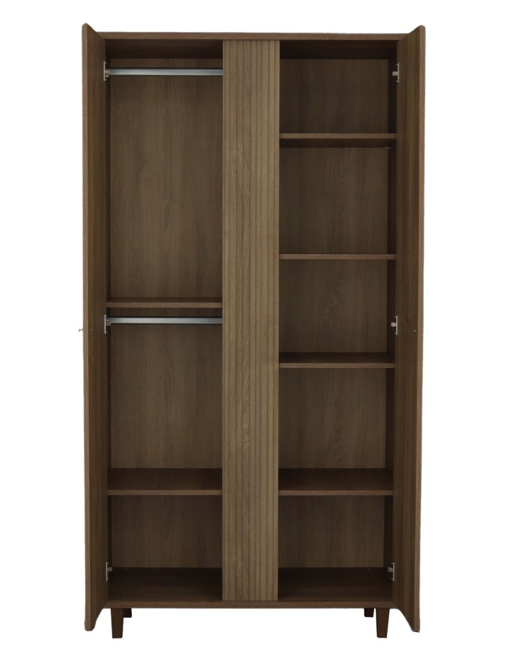Armoire 2 portes avec pieds bois