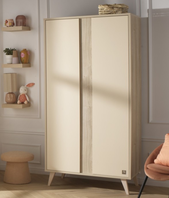 Armoire bébé 2 portes avec...