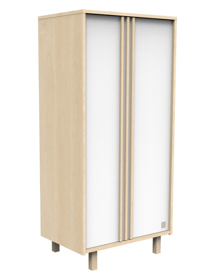 Armoire Nature 2 portes en décor en bois