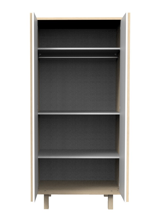 Armoire Nature 2 portes en décor en bois