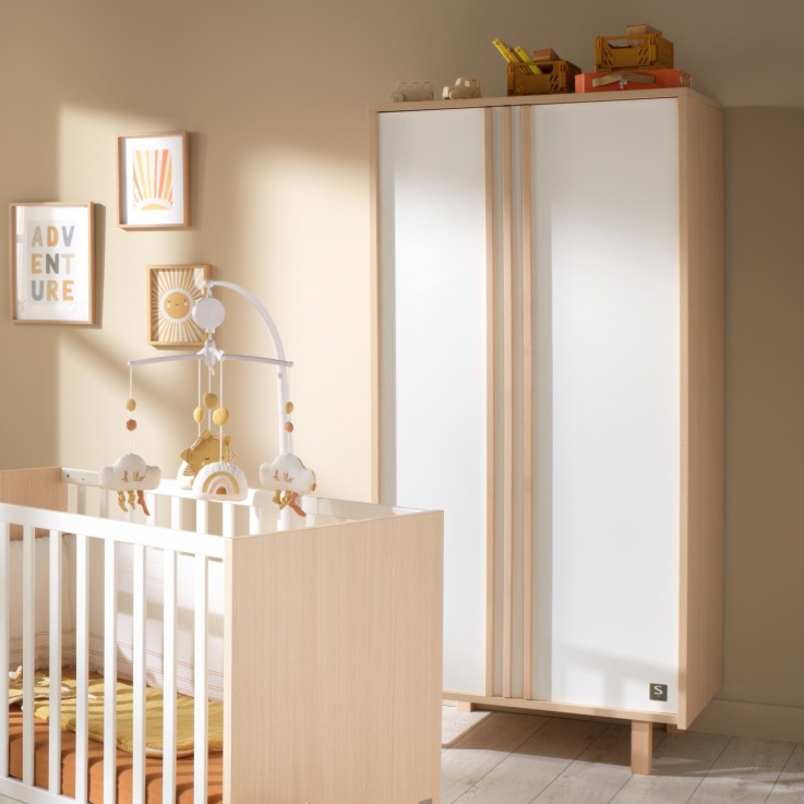 Armoire Nature 2 portes en décor en bois