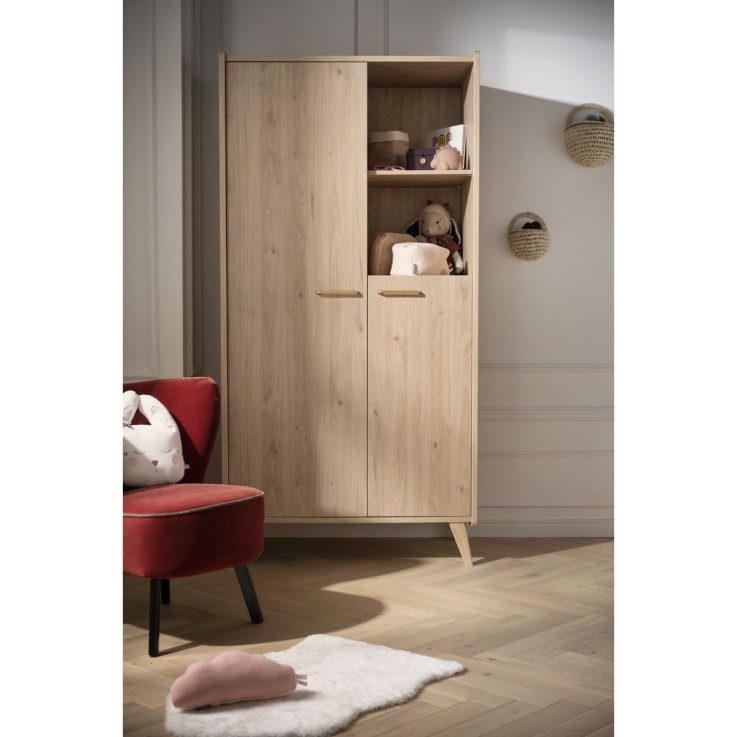 Armoire Arty 2 portes 2 niches en bois
