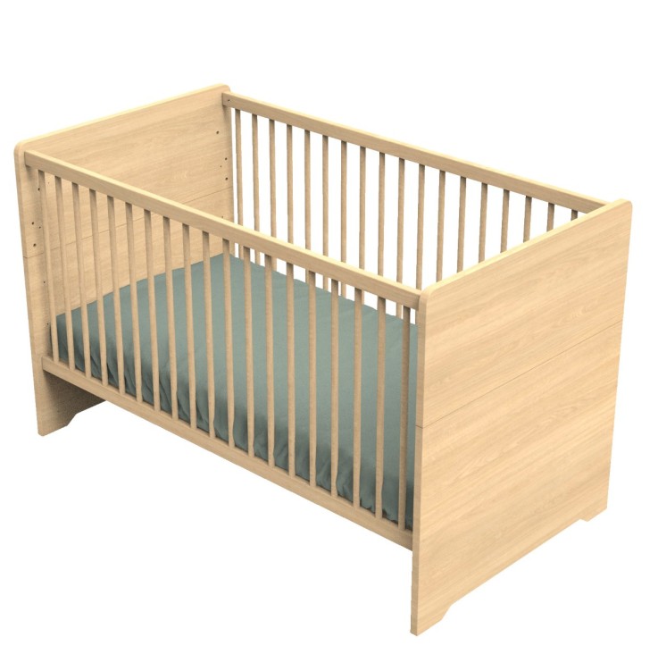 Lit évolutif 140x70 - Little Big Bed en bois décor chêne miel