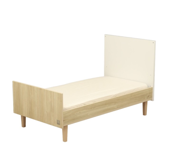 Lit évolutif 140x70 - Little Big bed sur pieds bois