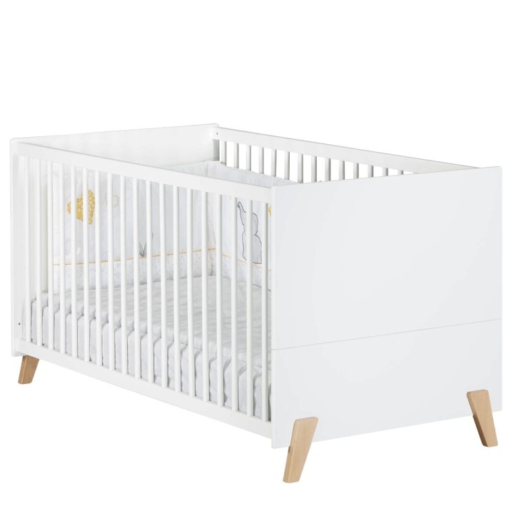 Lit évolutif Little Big Bed sur pieds en bois