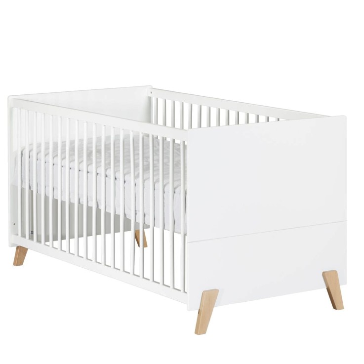 Lit évolutif Little Big Bed sur pieds en bois