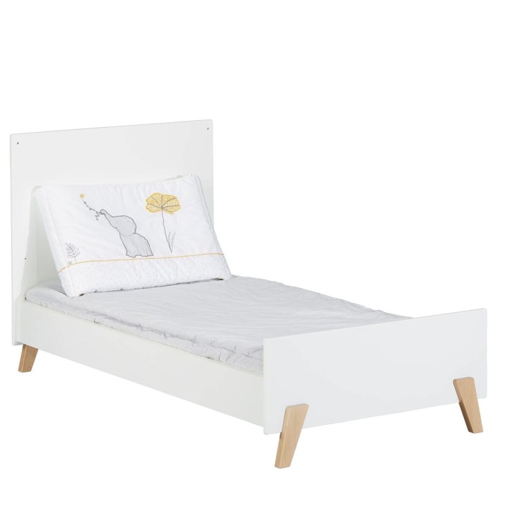 Lit évolutif Little Big Bed sur pieds en bois