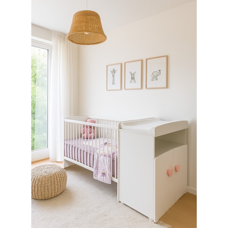 Lit combiné évolutif de 60x120 à 90x190