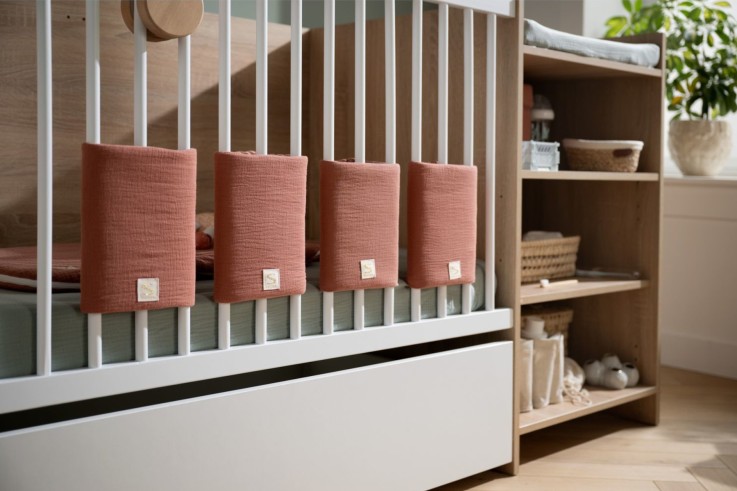 Lit bébé combiné évolutif de 60x120 à 90x190 en bois