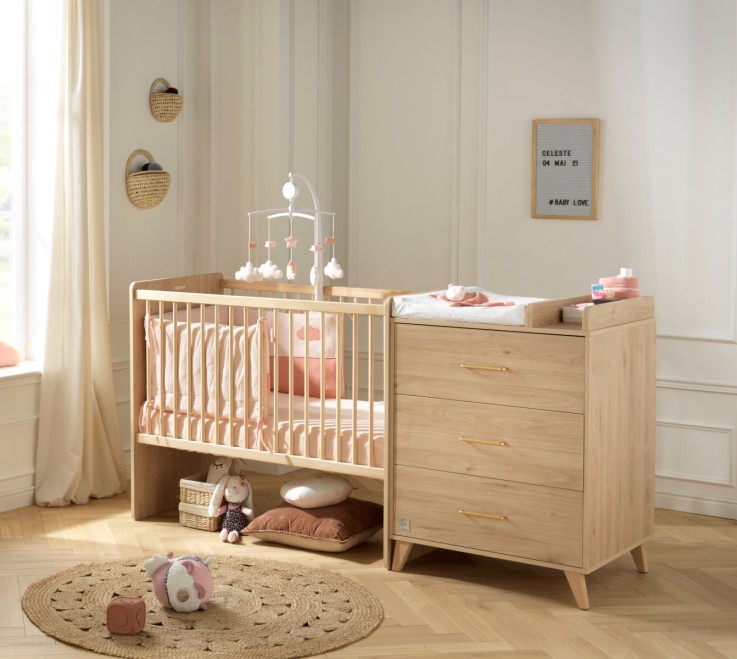 Lit combiné 120x60 évolutif en 90x190 Arty avec matelas