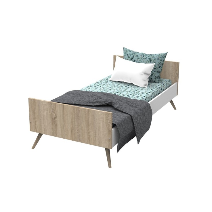Lit junior 190x90cm en bois marron