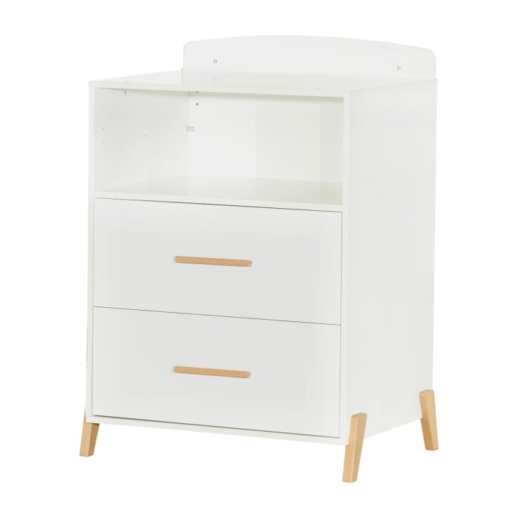 Lit Combiné Evolutif 120x60 en 90x190 en bois blanc avec matelas