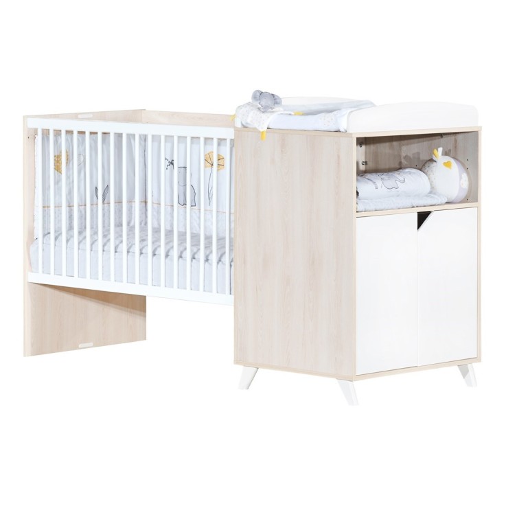 Lit Combiné 60x120 évolutif en 90x190 en bois