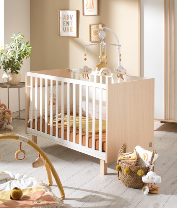 Lit bébé 120x60 avec pieds...