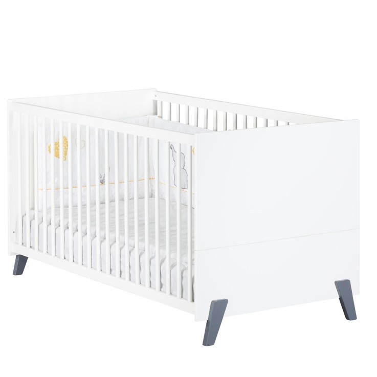 Lit évolutif Little Big Bed sur pieds en bois
