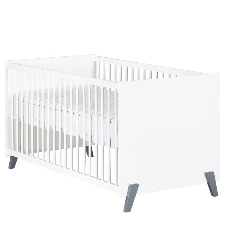 Lit évolutif Little Big Bed sur pieds en bois