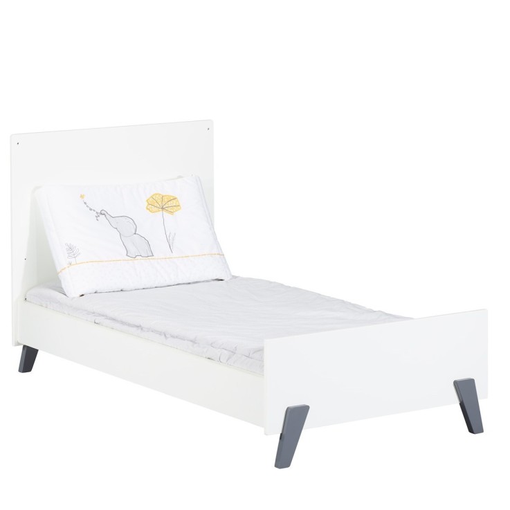 Lit évolutif Little Big Bed sur pieds en bois