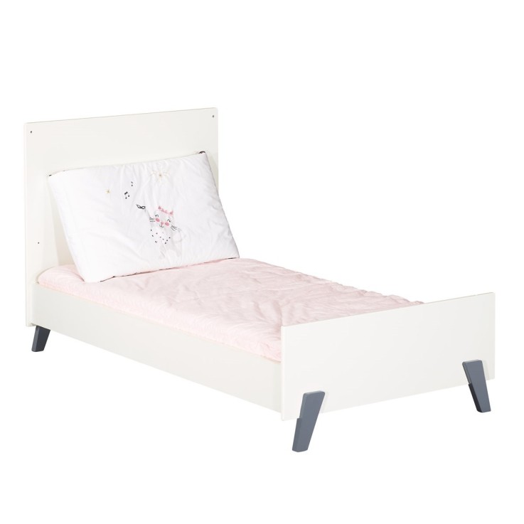 Lit évolutif Little Big Bed sur pieds en bois