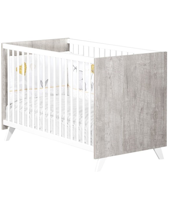 Lit bébé sur pieds en bois
