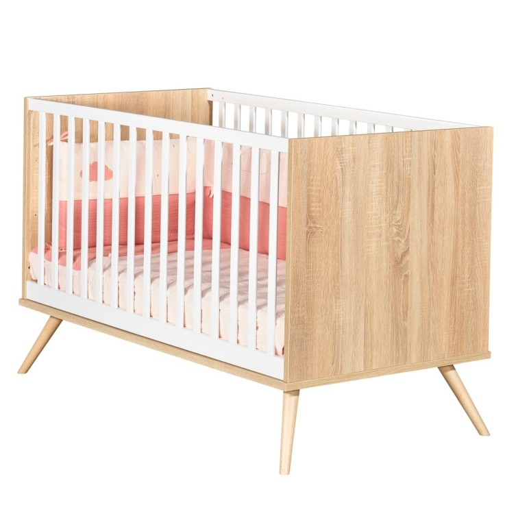 Lit bébé évolutif Seventies 140X70cm en bois