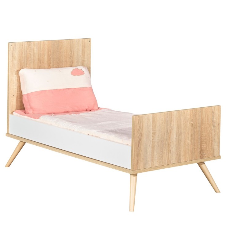 Lit bébé évolutif Seventies 140X70cm en bois